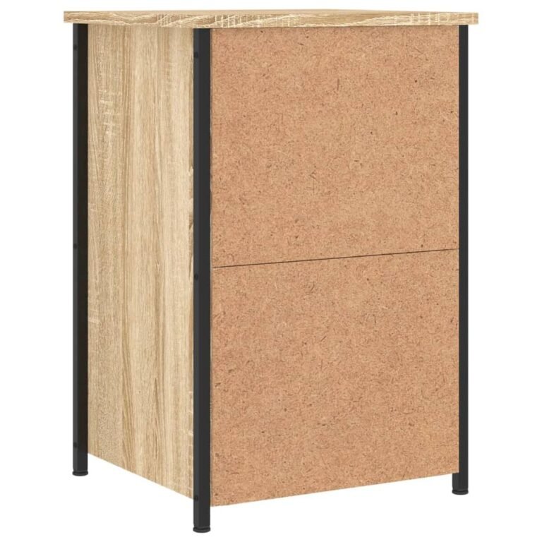 Naktinis staliukas – 40×36×60 cm, ąžuolo spalva – produkto nuotrauka 9