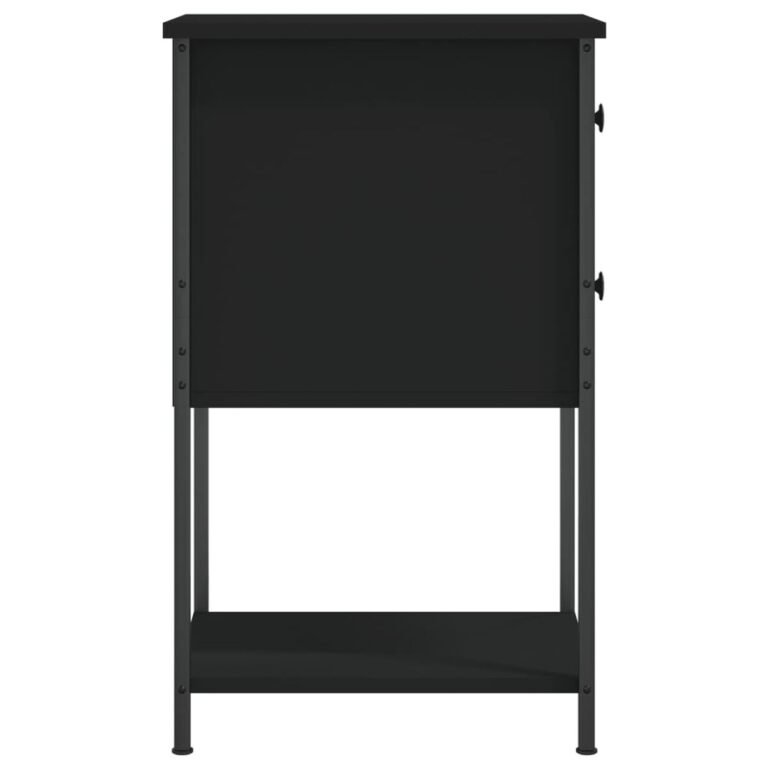 Naktinis staliukas – 32×42×70 cm, juoda spalva – produkto nuotrauka 7