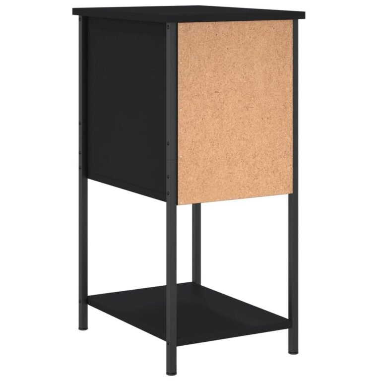 Naktinis staliukas – 32×42×70 cm, juoda spalva – produkto nuotrauka 8