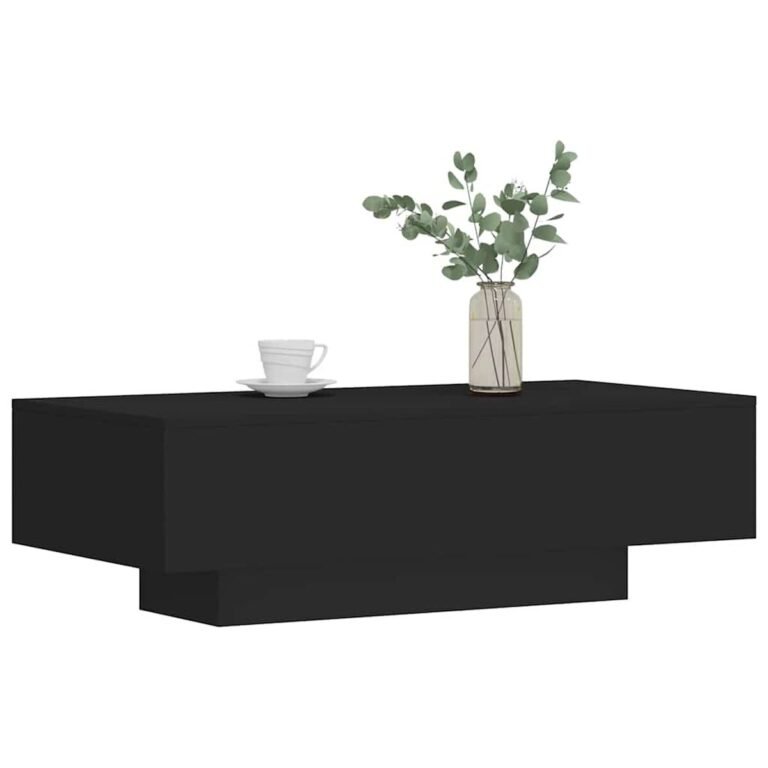 Kavos staliukas – 100×49,5×31 cm, juoda spalva – nuotrauka 3 Kavos staliukas – 100×49,5×31 cm, juoda spalva – produkto nuotrauka 3