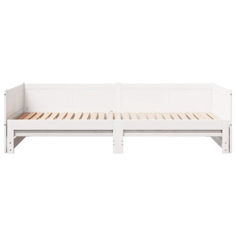 vidaXL Ištraukiama dienos lova Balta 203,5 x 184 x 56,5 cm – produkto nuotrauka 6