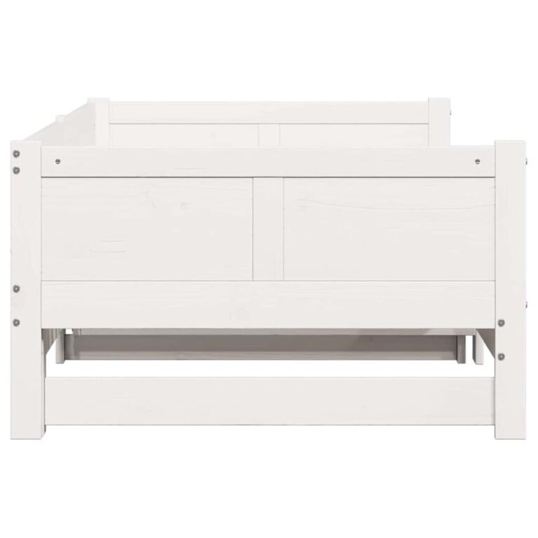 vidaXL Ištraukiama dienos lova Balta 203,5 x 184 x 56,5 cm – produkto nuotrauka 7