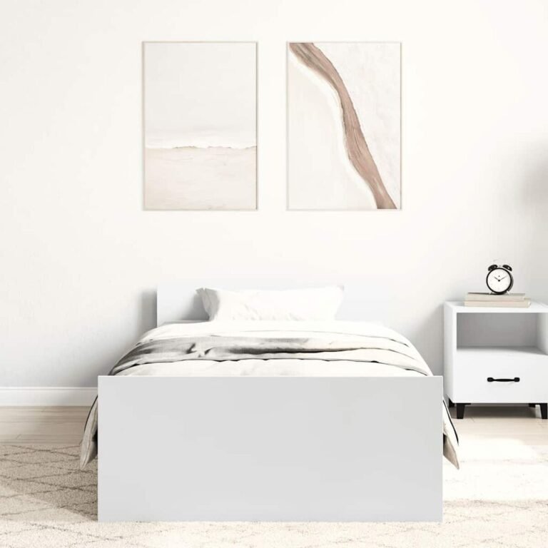 Lovos rėmas – 90×200 cm, balta spalva – produkto nuotrauka 3