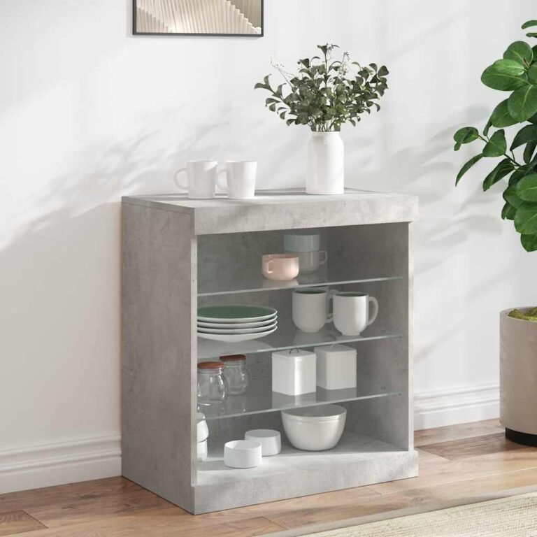 Komoda – 60,5×37×67 cm, pilka spalva – produkto nuotrauka 2