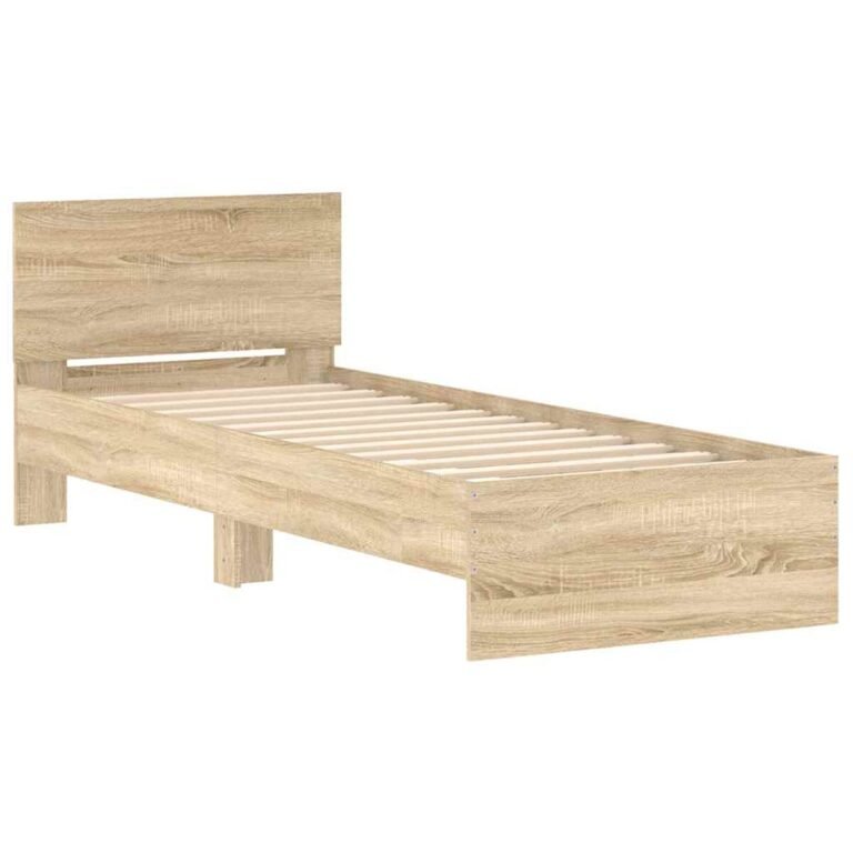 Lovos galvūgalis – 90×190 cm, ąžuolo spalva – produkto nuotrauka 3