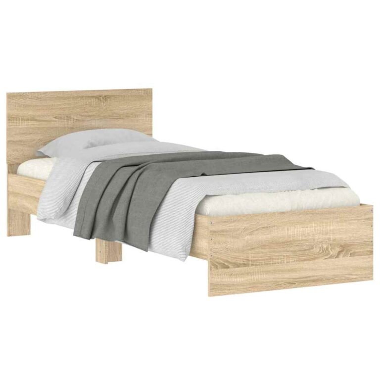 Lovos galvūgalis – 90×190 cm, ąžuolo spalva – produkto nuotrauka 4