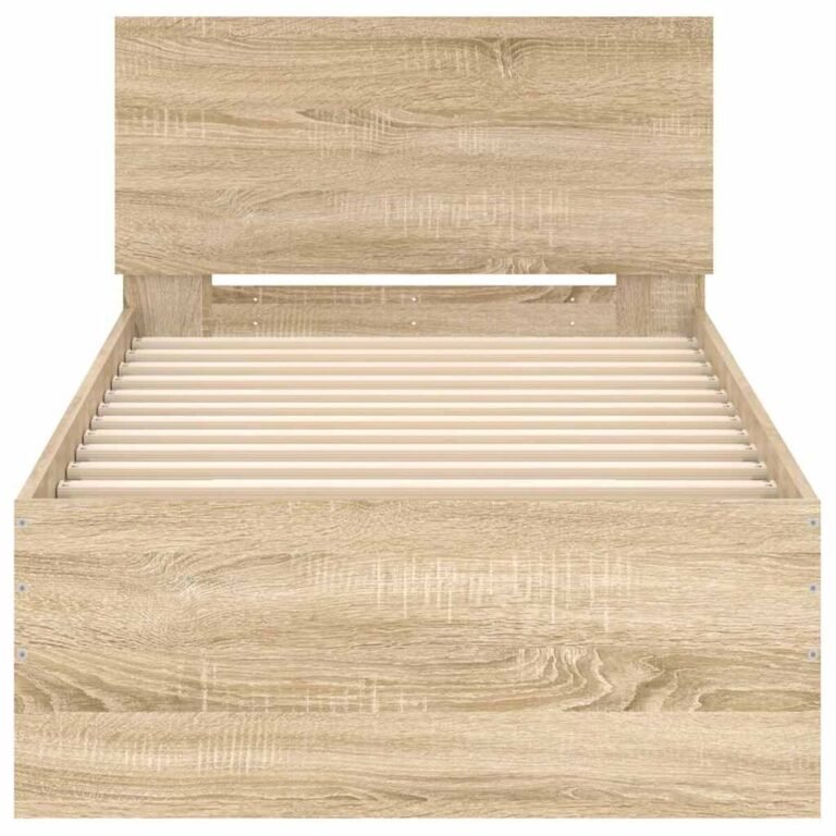 Lovos galvūgalis – 90×190 cm, ąžuolo spalva – produkto nuotrauka 5