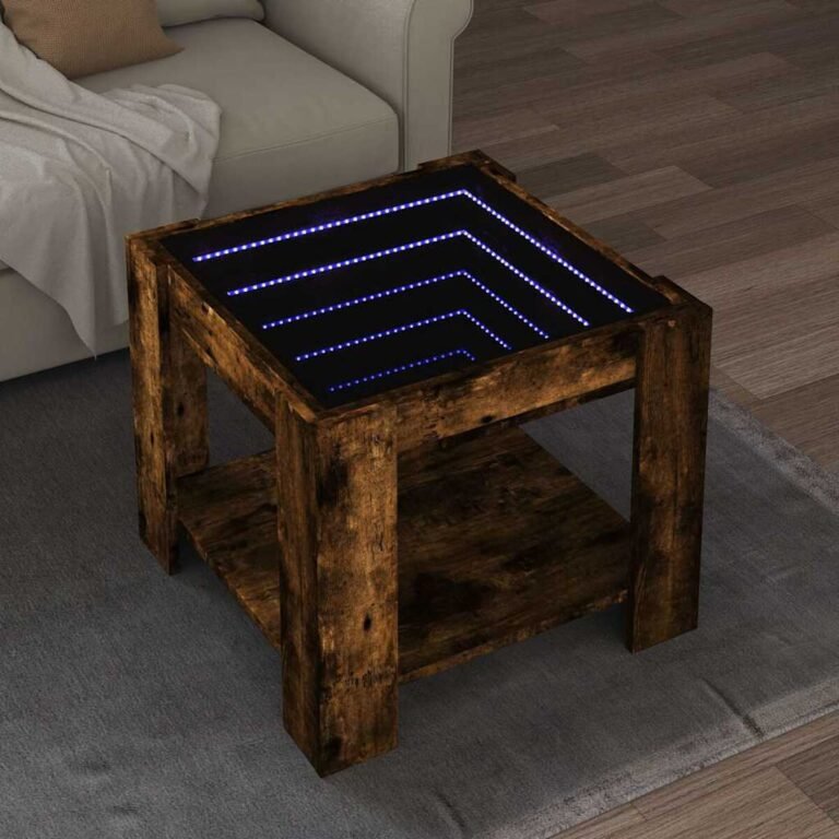 Kavos staliukas – 53×53×45 cm, ąžuolo spalva – produkto nuotrauka 2