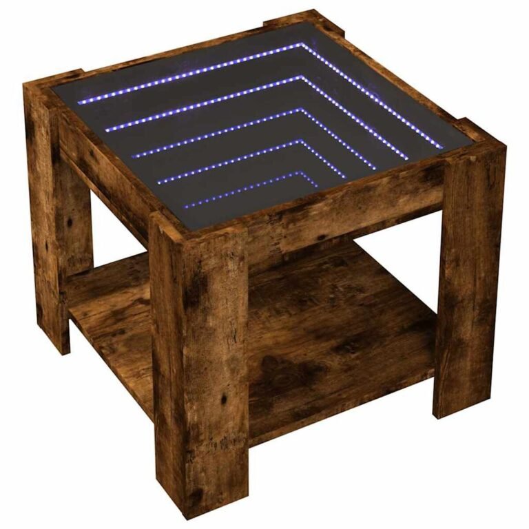 Kavos staliukas – 53×53×45 cm, ąžuolo spalva – produkto nuotrauka 3