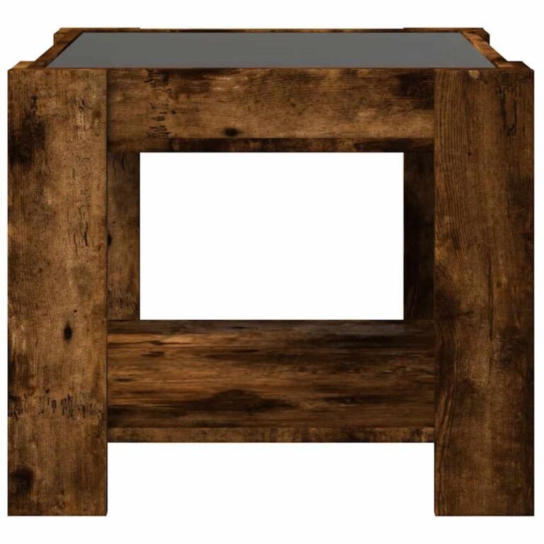 Kavos staliukas – 53×53×45 cm, ąžuolo spalva – produkto nuotrauka 6