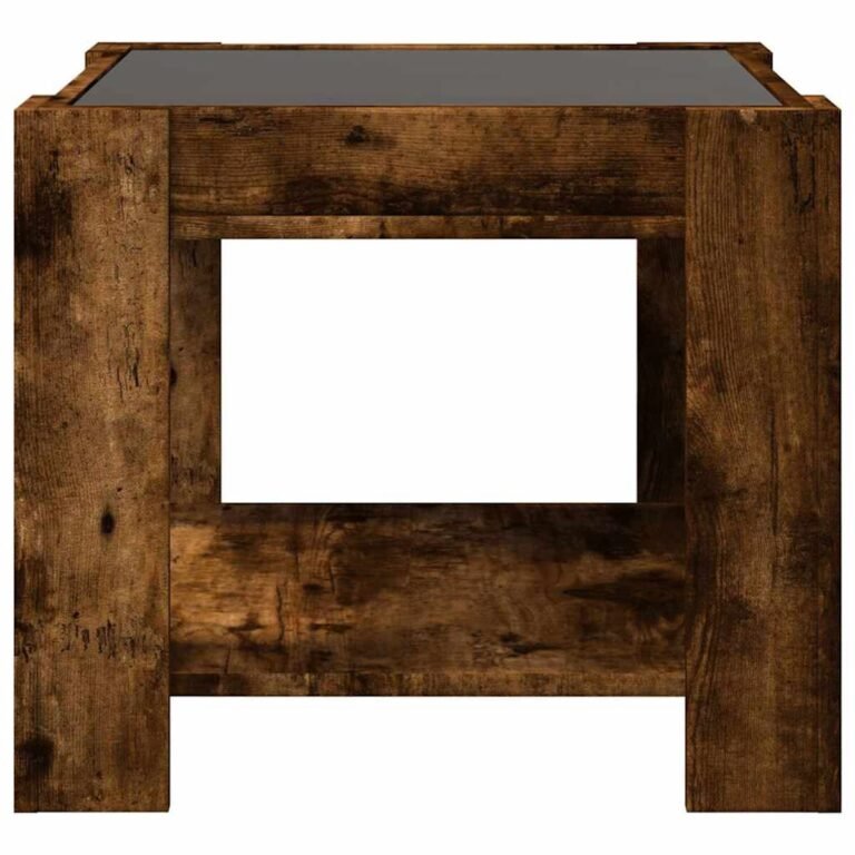Kavos staliukas – 53×53×45 cm, ąžuolo spalva – produkto nuotrauka 7