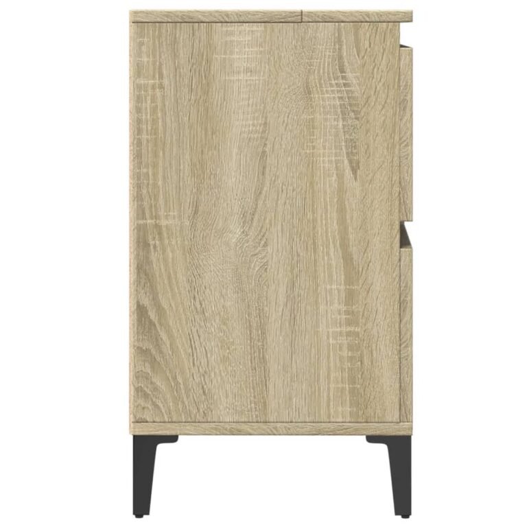 vidaXL Spintelė praustuvui, ąžuolo, 80x33x60cm, apdirbta mediena – produkto nuotrauka 7