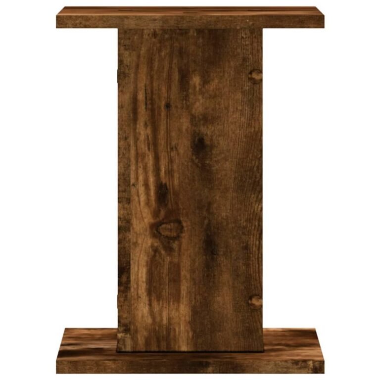 vidaXL Garsiakalbių stovai, 2vnt., dūminio ąžuolo, 30x30x40cm, mediena – produkto nuotrauka 5