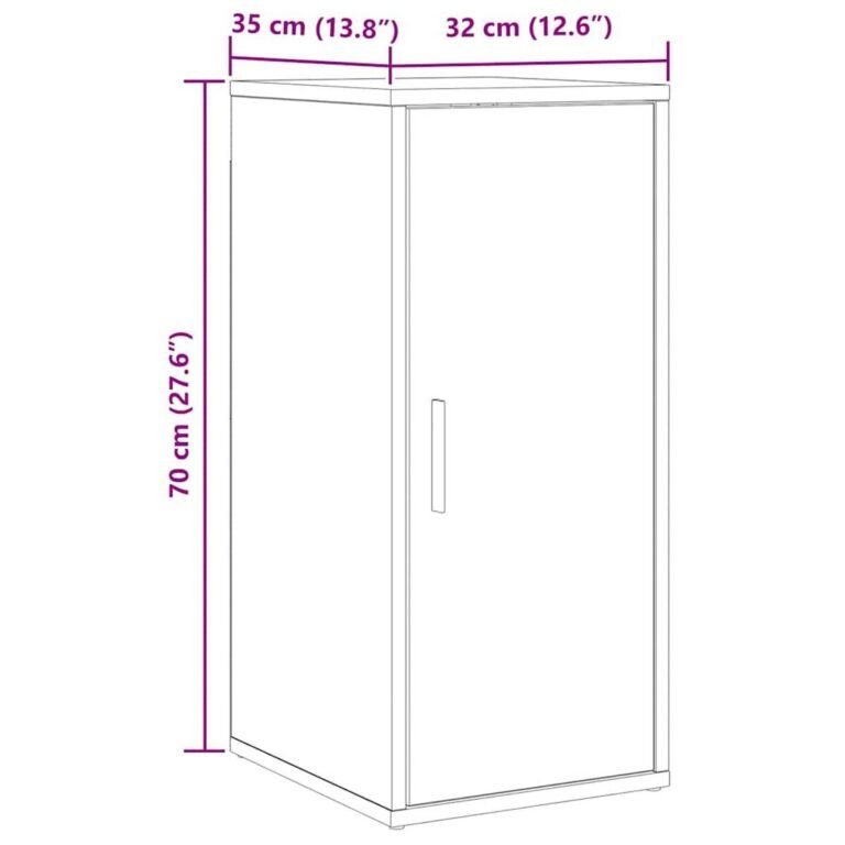 vidaXL Spintelė batams, artisano, 32x35x70cm, apdirbta mediena – produkto nuotrauka 12