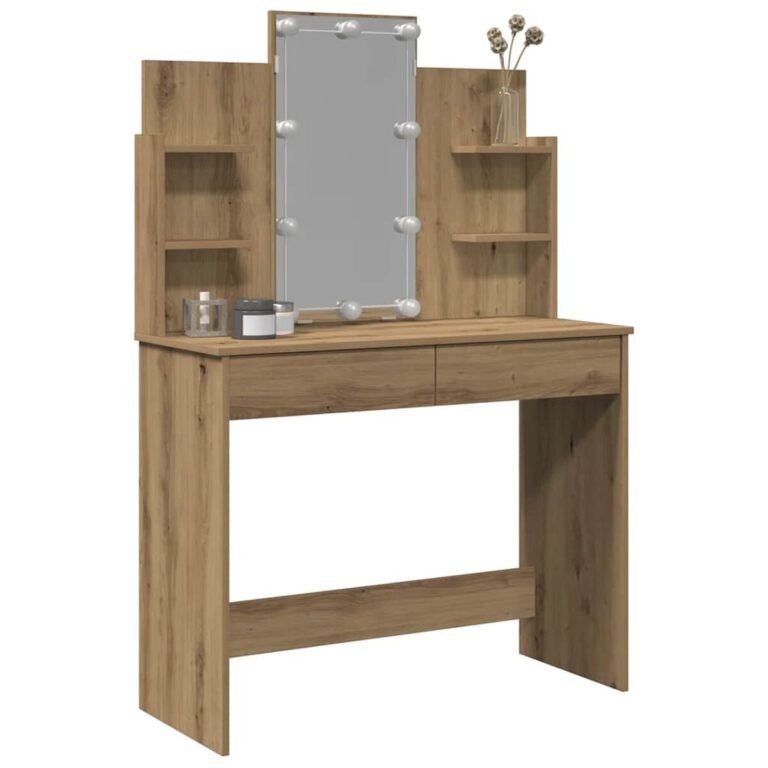 Stalas – 96×40×142 cm, ąžuolo spalva – produkto nuotrauka 4