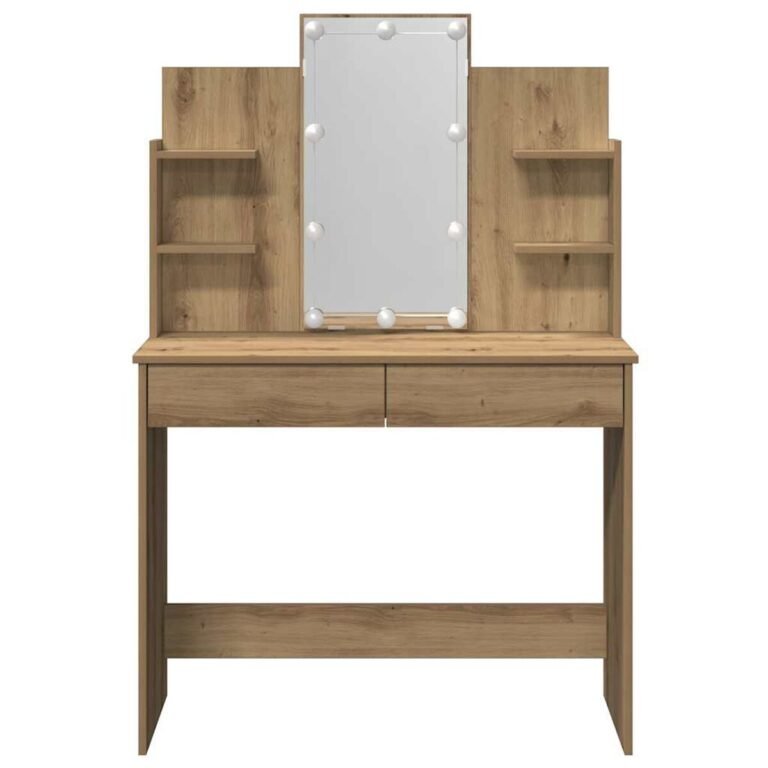Stalas – 96×40×142 cm, ąžuolo spalva – produkto nuotrauka 6