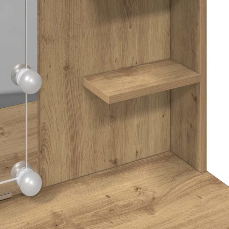 Stalas – 96×40×142 cm, ąžuolo spalva – produkto nuotrauka 10