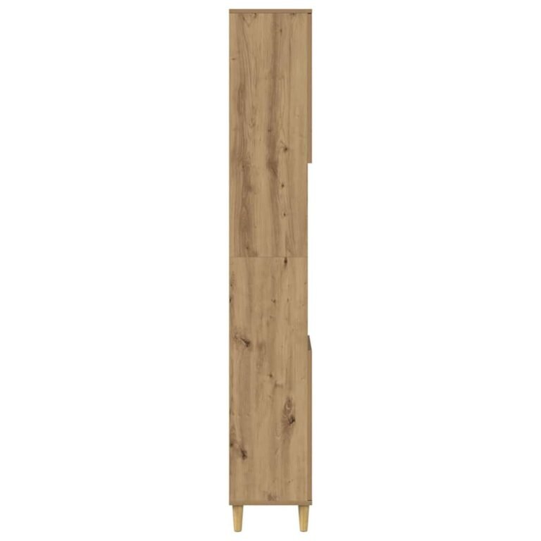 Vonios spintelė – 30×30×190 cm, ąžuolo spalva – nuotrauka 4 Vonios spintelė – 30×30×190 cm, ąžuolo spalva – produkto nuotrauka 4