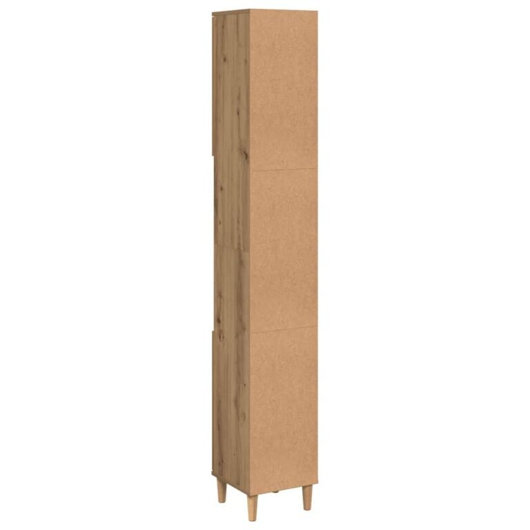 Vonios spintelė – 30×30×190 cm, ąžuolo spalva – nuotrauka 5 Vonios spintelė – 30×30×190 cm, ąžuolo spalva – produkto nuotrauka 5