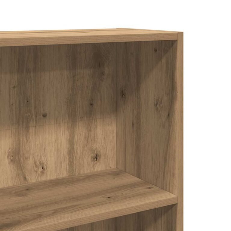 vidaXL Knygų lentyna, meniško ąžuolo spalvos, 60x24x176 cm, inžinerinė mediena – produkto nuotrauka 7