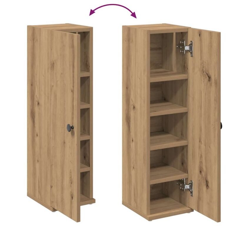 Vonios spintelė – 20,5×22×72 cm, ąžuolo spalva – nuotrauka 8 Vonios spintelė – 20,5×22×72 cm, ąžuolo spalva – produkto nuotrauka 8