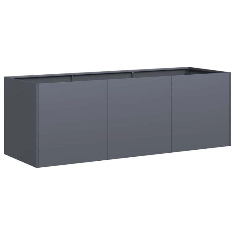 Augalų dėžė – 120×40×40 cm, antracito spalva Augalų dėžė – 120×40×40 cm, antracito spalva