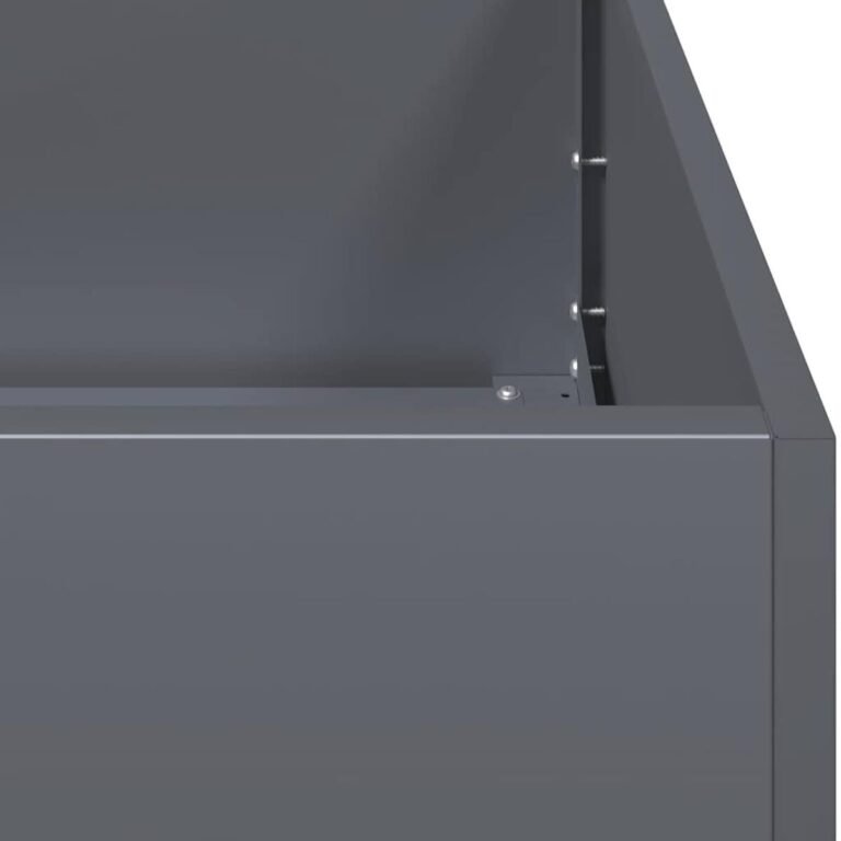 Augalų dėžė – 120×40×40 cm, antracito spalva – produkto nuotrauka 6