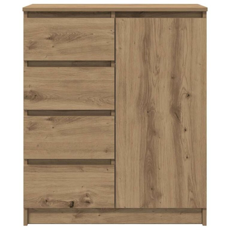 vidaXL Šoninė spintelė su stalčiais, 71x35x84 cm, mediena – produkto nuotrauka 6