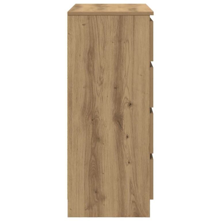 vidaXL Šoninė spintelė su stalčiais, 71x35x84 cm, mediena – produkto nuotrauka 7