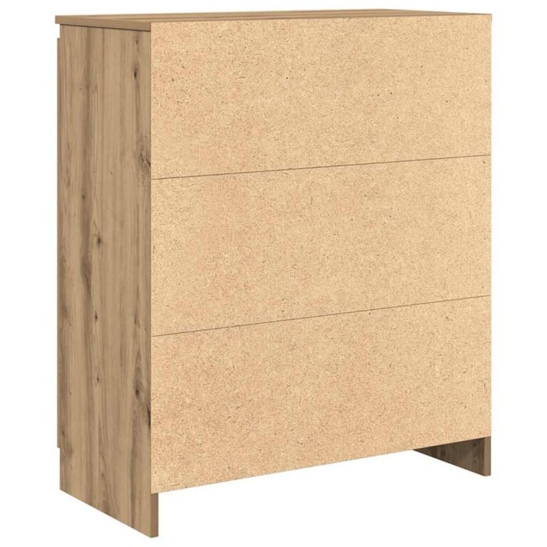 vidaXL Šoninė spintelė su stalčiais, 71x35x84 cm, mediena – produkto nuotrauka 8