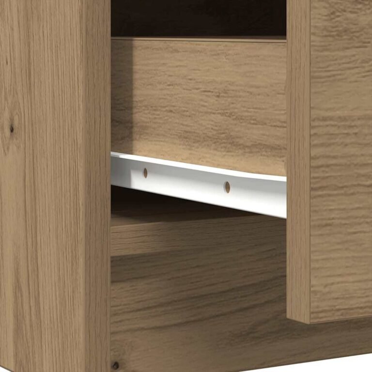 vidaXL Šoninė spintelė su stalčiais, 71x35x84 cm, mediena – produkto nuotrauka 12