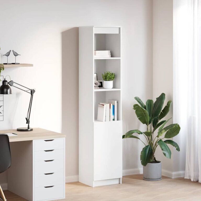 Komoda – 37,5×35×180 cm, balta spalva – produkto nuotrauka 2