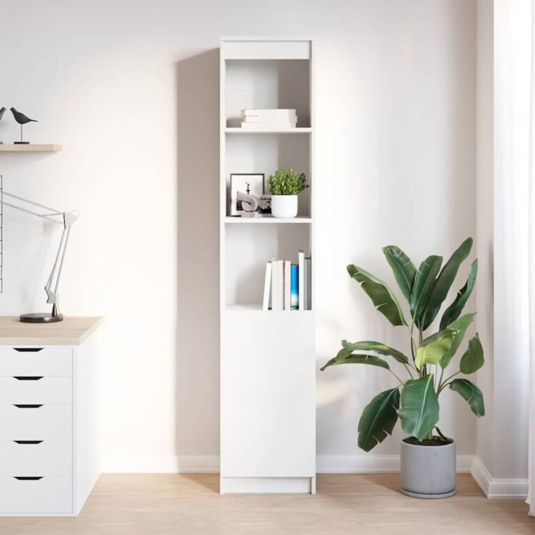 Komoda – 37,5×35×180 cm, balta spalva – produkto nuotrauka 3