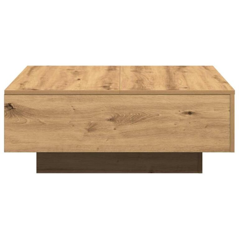 Kavos staliukas – 80×80×31 cm, ąžuolo spalva – produkto nuotrauka 6