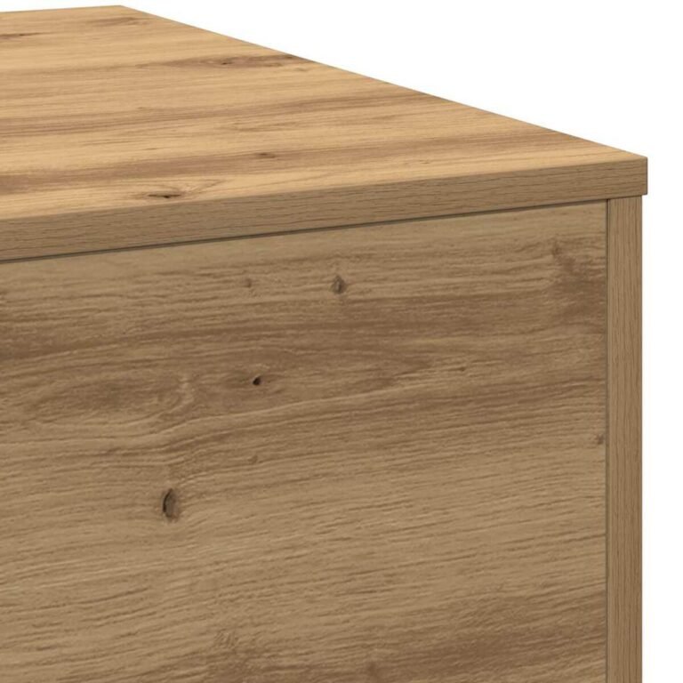 Kavos staliukas – 80×80×31 cm, ąžuolo spalva – produkto nuotrauka 7