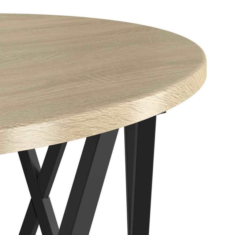vidaXL Nesting šoninis stalas 3 vnt. Sonoma ąžuolas 53 x 53 x 40 cm – produkto nuotrauka 9