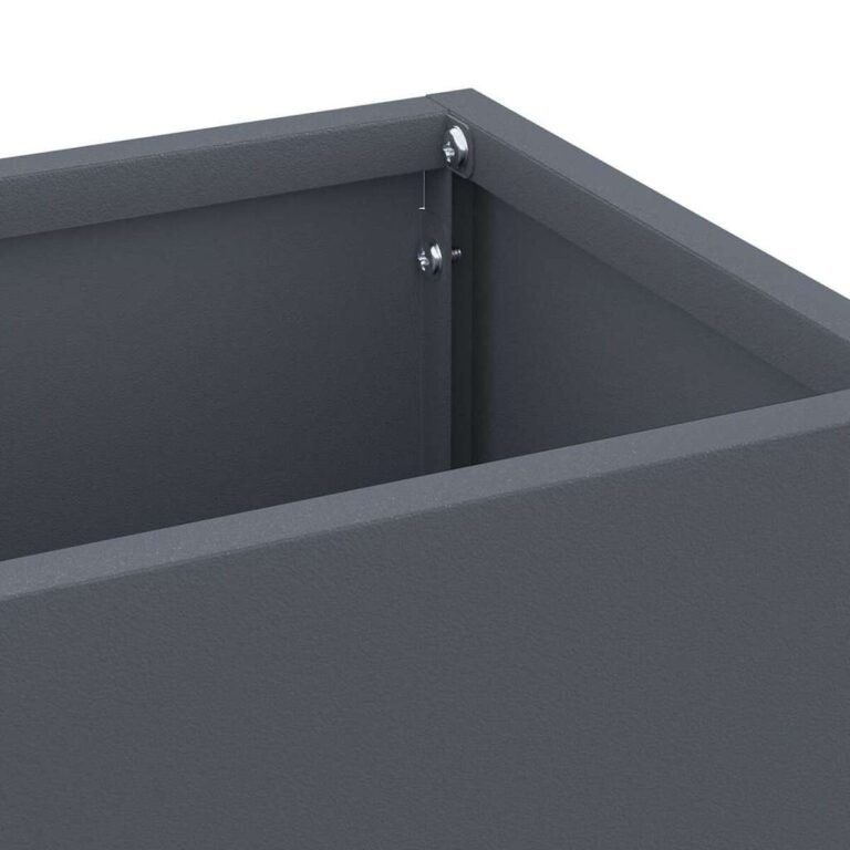 vidaXL Lietaus skėtis stovas Antracito 15,5 x 15,5 x 49 cm Plienas – produkto nuotrauka 5