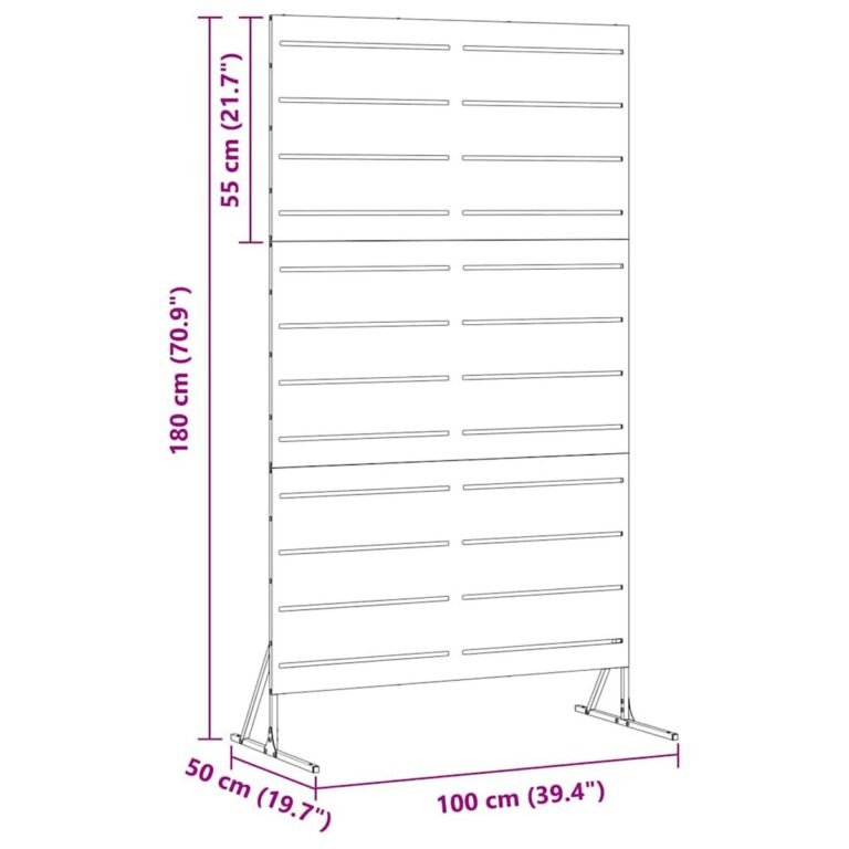 vidaXL Privatumo žaliuzės 100 x 50 x 180 cm Nerūdijantis plienas – nuotrauka 11 vidaXL Privatumo žaliuzės 100 x 50 x 180 cm Nerūdijantis plienas – produkto nuotrauka 11