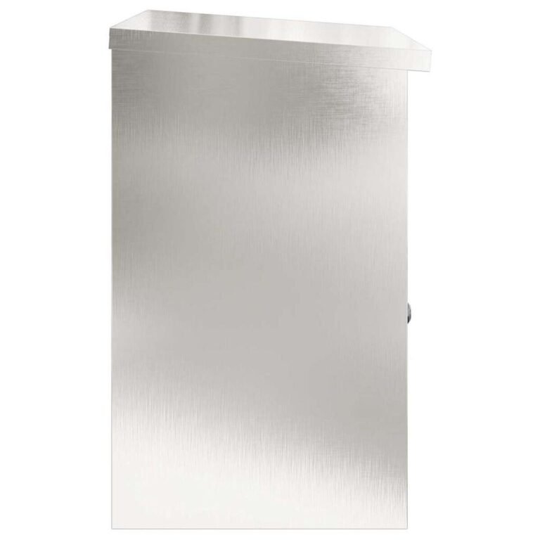 vidaXL Siuntų dėžutė Sidabro 47,5 x 38 x 59 cm Nerūdijantis Plienas – produkto nuotrauka 6