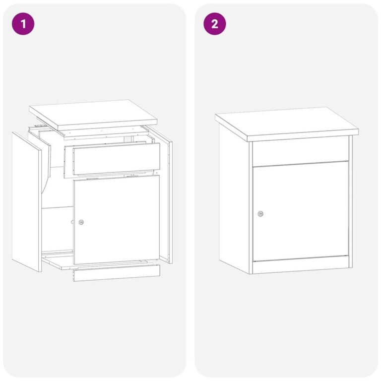 vidaXL Siuntų dėžutė Sidabro 47,5 x 38 x 59 cm Nerūdijantis Plienas – produkto nuotrauka 11