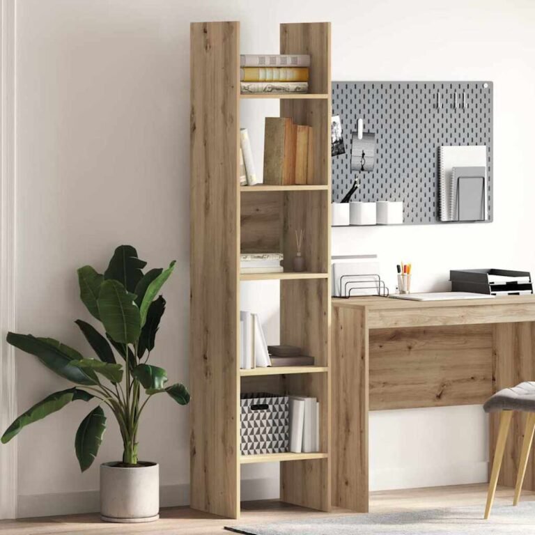 vidaXL Knygų spinta 5 lygių 40 x 35 x 180 cm Apdirbta mediena – produkto nuotrauka 2
