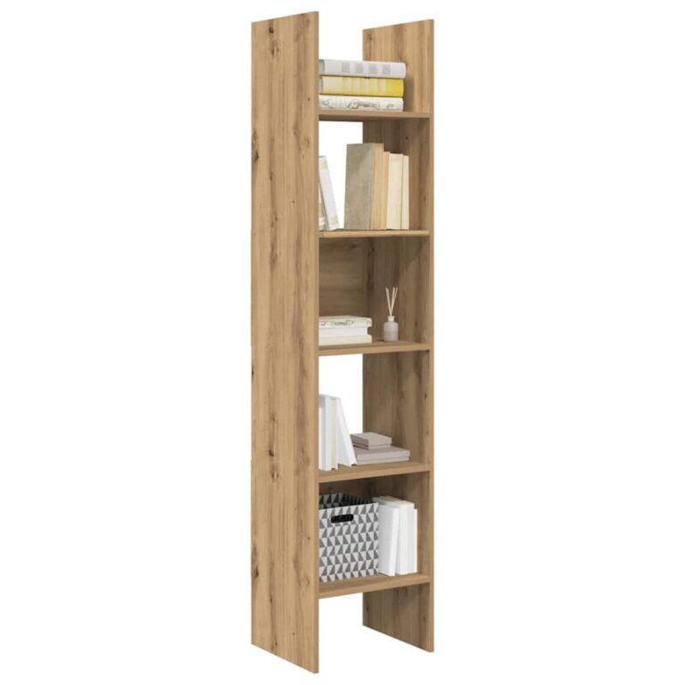 vidaXL Knygų spinta 5 lygių 40 x 35 x 180 cm Apdirbta mediena – produkto nuotrauka 3