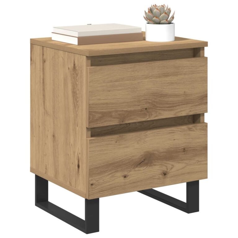 vidaXL Šalia lovos spintelė Amatininkų ąžuolas 40 x 35 x 50 cm – nuotrauka 3 vidaXL Šalia lovos spintelė Amatininkų ąžuolas 40 x 35 x 50 cm – produkto nuotrauka 3