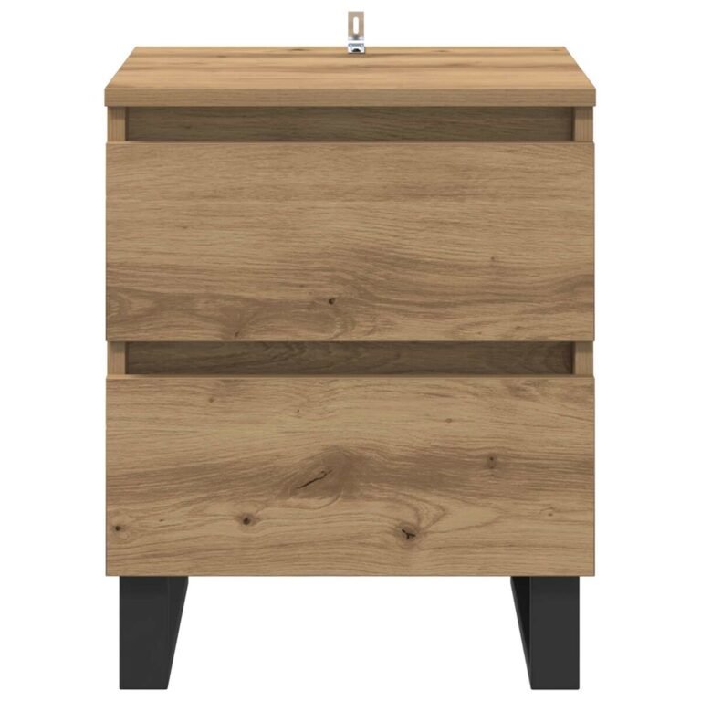 vidaXL Šalia lovos spintelė Amatininkų ąžuolas 40 x 35 x 50 cm – nuotrauka 6 vidaXL Šalia lovos spintelė Amatininkų ąžuolas 40 x 35 x 50 cm – produkto nuotrauka 6