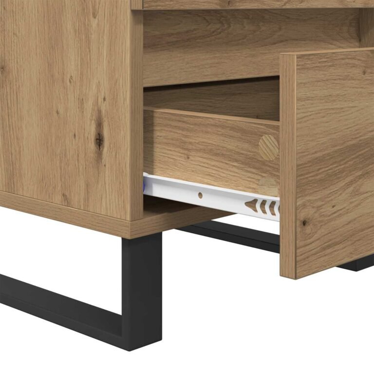 vidaXL Šalia lovos spintelė Amatininkų ąžuolas 40 x 35 x 50 cm – nuotrauka 9 vidaXL Šalia lovos spintelė Amatininkų ąžuolas 40 x 35 x 50 cm – produkto nuotrauka 9