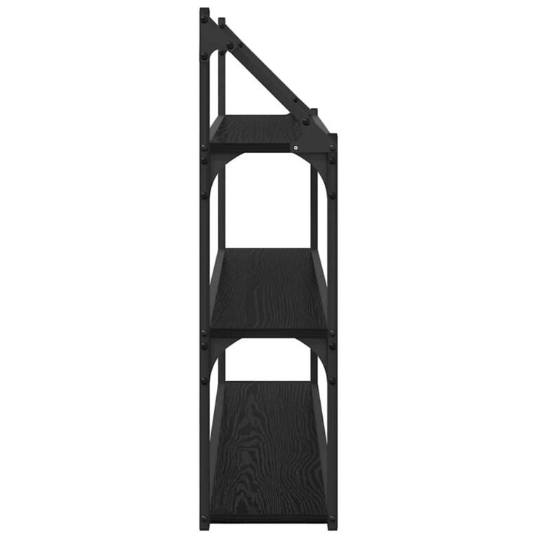 vidaXL Sieninė lentyna Sieninis Juodas ąžuolas 80 x 21 x 78,5 cm – produkto nuotrauka 6