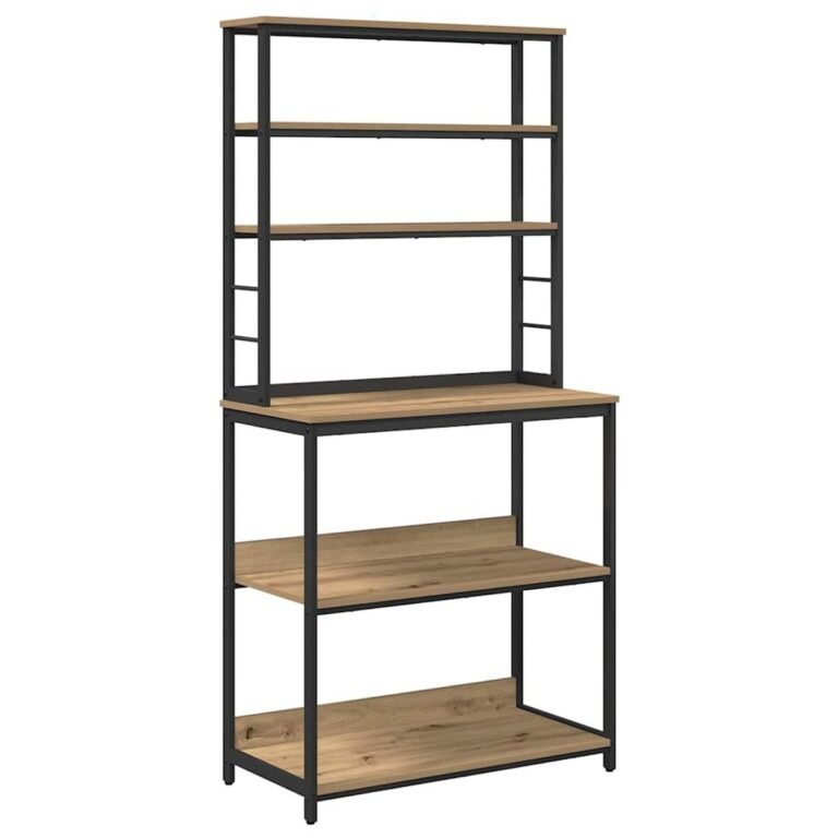 vidaXL Virtuvės lentyna 5 aukštų 80 x 40 x 168 cm Apdirbta mediena
