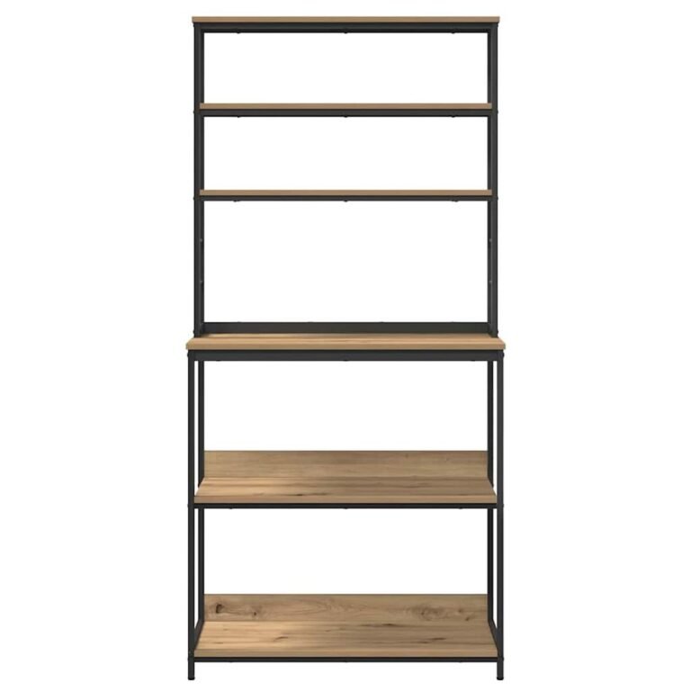 vidaXL Virtuvės lentyna 5 aukštų 80 x 40 x 168 cm Apdirbta mediena – nuotrauka 6 vidaXL Virtuvės lentyna 5 aukštų 80 x 40 x 168 cm Apdirbta mediena – produkto nuotrauka 6