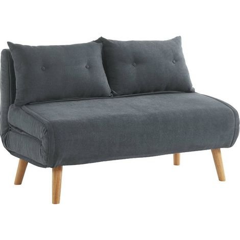 Išskleidžiama sofa VALERIO – pilka spalva
