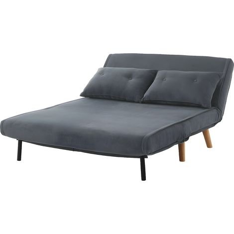 Išskleidžiama sofa VALERIO – pilka spalva – produkto nuotrauka 3